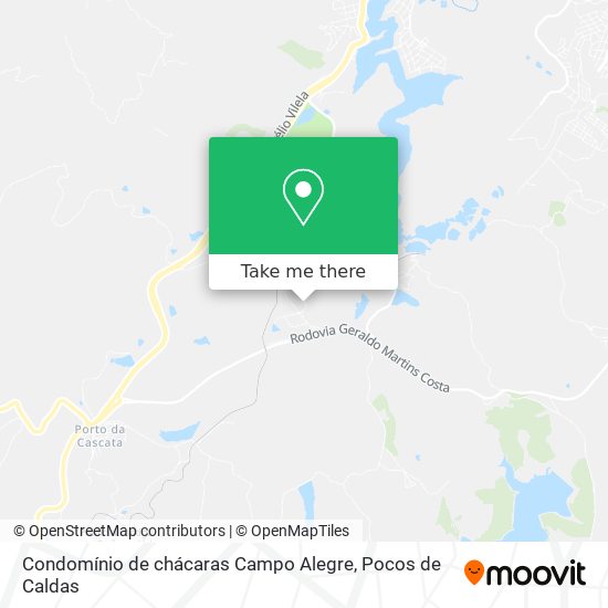 Condomínio de chácaras Campo Alegre map