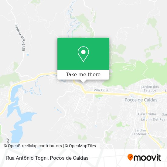 Mapa Rua Antônio Togni