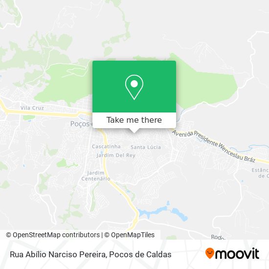 Mapa Rua Abílio Narciso Pereira