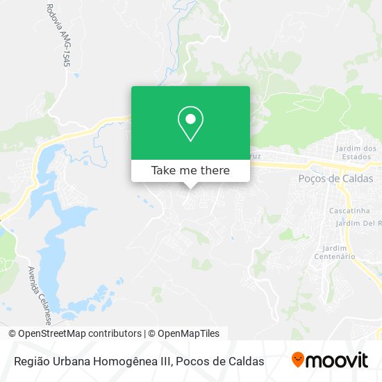 Região Urbana Homogênea III map