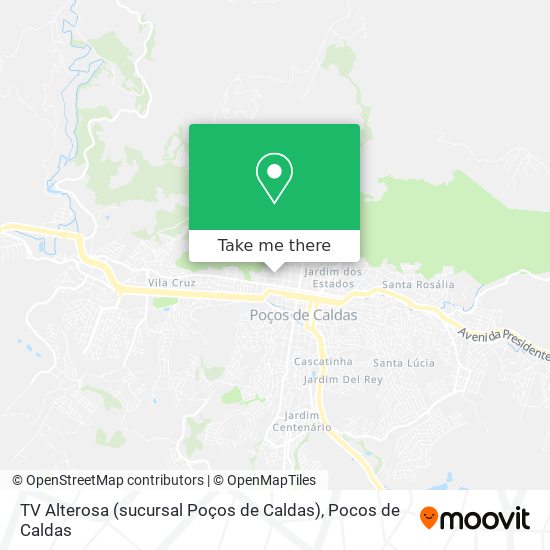 TV Alterosa (sucursal Poços de Caldas) map