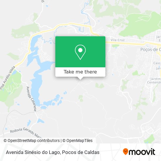 Avenida Sinésio do Lago map