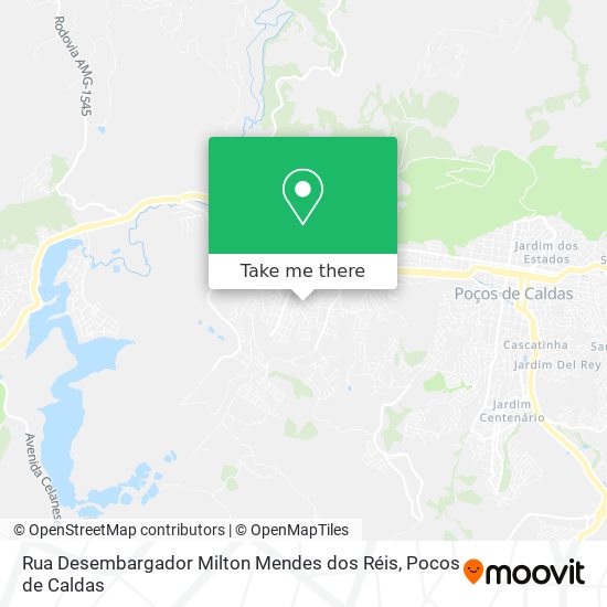 Mapa Rua Desembargador Milton Mendes dos Réis