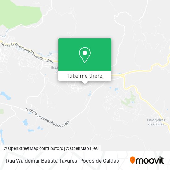 Mapa Rua Waldemar Batista Tavares