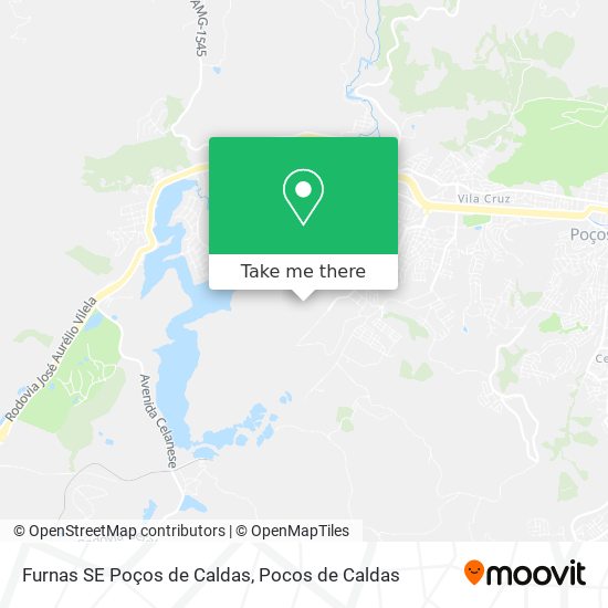 Furnas SE Poços de Caldas map