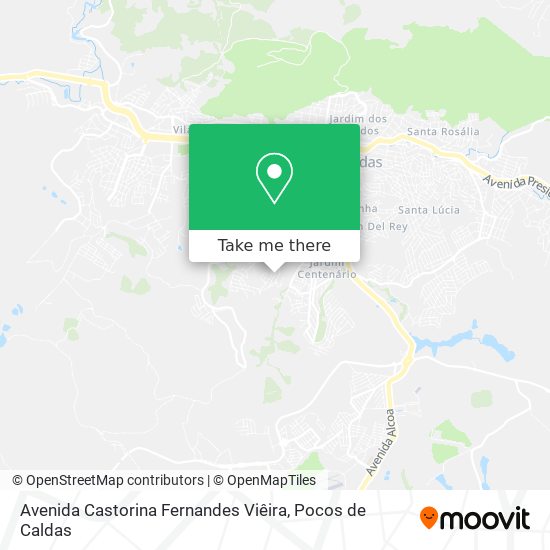 Mapa Avenida Castorina Fernandes Viêira