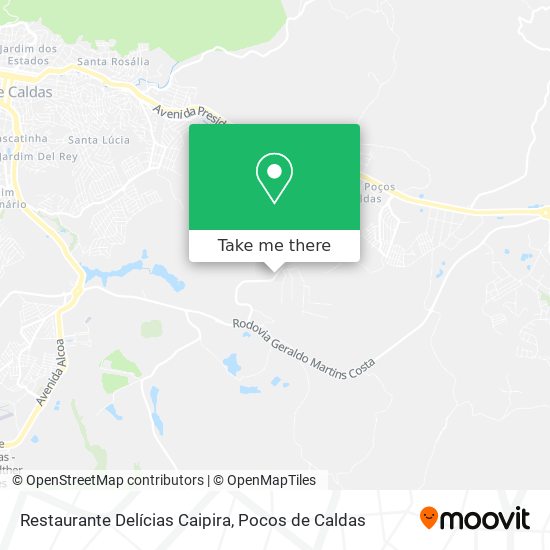Restaurante Delícias Caipira map