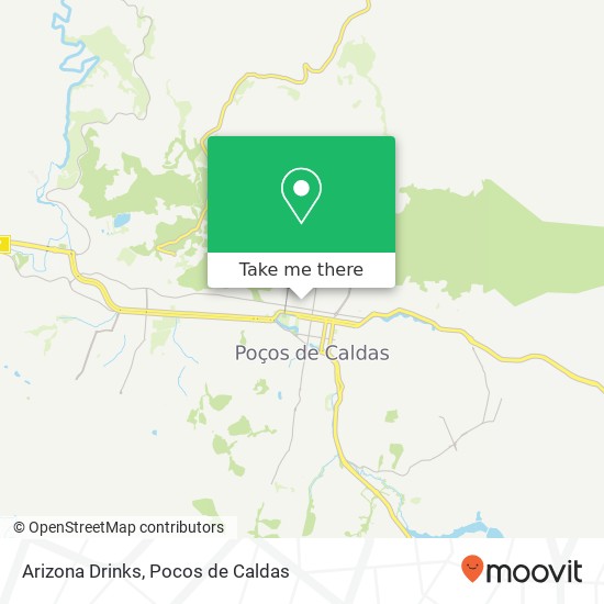 Mapa Arizona Drinks, Rua Minas Gerais, 267 Região Urbana Homogênea IX Poços de Caldas-MG 37701-004