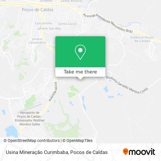 Usina Mineração Curimbaba map