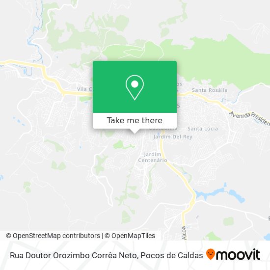 Rua Doutor Orozimbo Corrêa Neto map