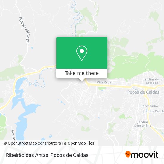 Ribeirão das Antas map