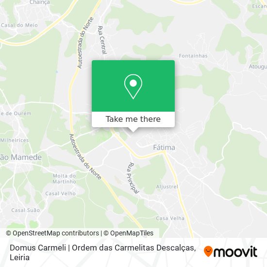 Domus Carmeli | Ordem das Carmelitas Descalças mapa