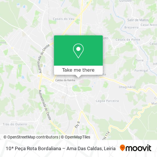 10ª Peça Rota Bordaliana – Ama Das Caldas map