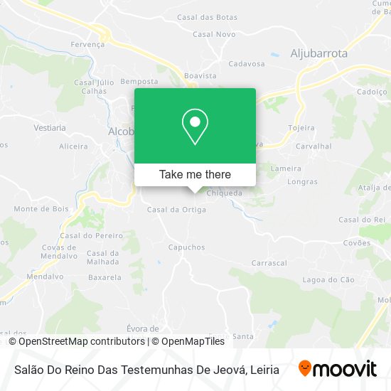 Salão Do Reino Das Testemunhas De Jeová map