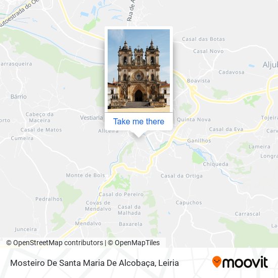 Mosteiro De Santa Maria De Alcobaça mapa