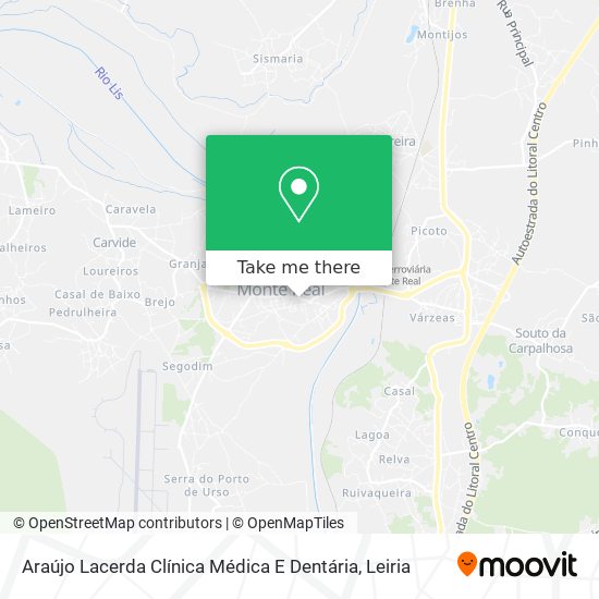 Araújo Lacerda Clínica Médica E Dentária mapa