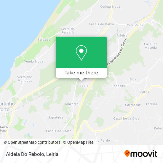 Aldeia Do Rebolo map