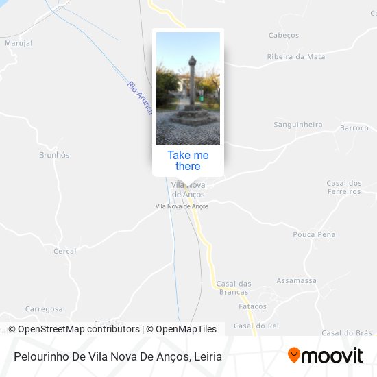 Pelourinho De Vila Nova De Anços map