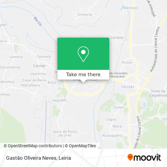 Gastão Oliveira Neves mapa