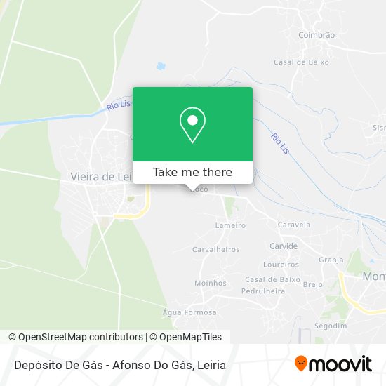 Depósito De Gás - Afonso Do Gás map