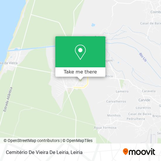 Cemitério De Vieira De Leiria mapa