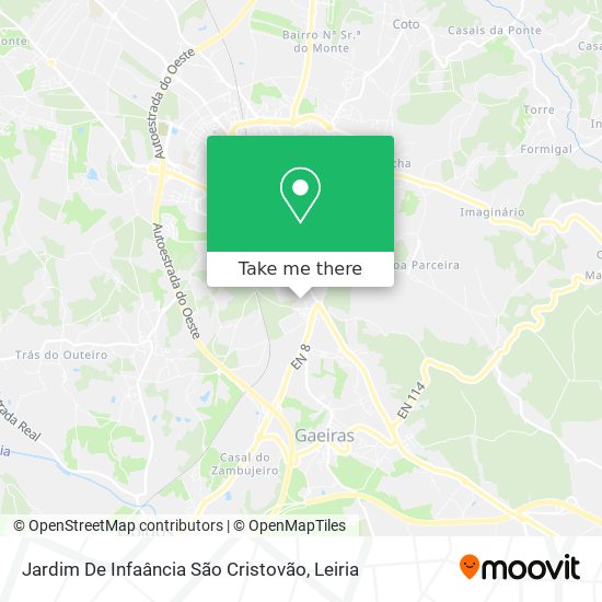 Jardim De Infaância São Cristovão map