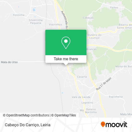 Cabeço Do Carriço map