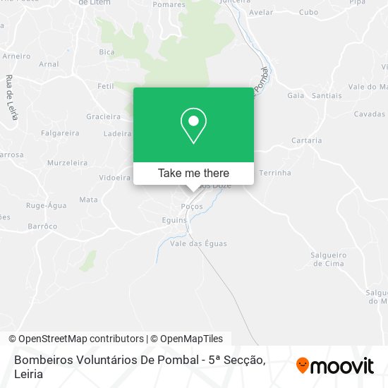 Bombeiros Voluntários De Pombal - 5ª Secção map