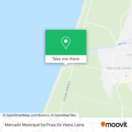 Mercado Municipal Da Praia Da Vieira mapa
