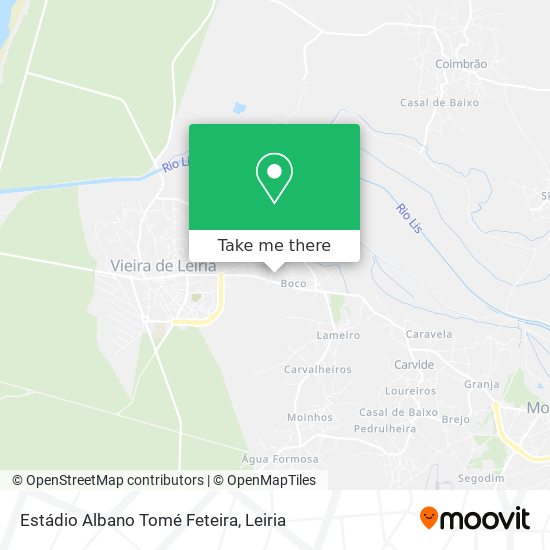 Estádio Albano Tomé Feteira map