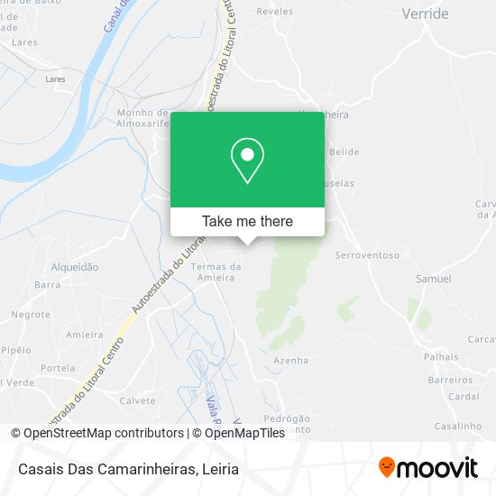 Casais Das Camarinheiras map