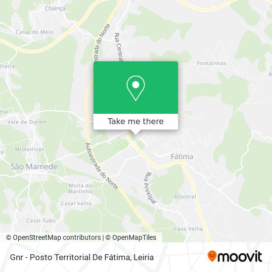 Gnr - Posto Territorial De Fátima map