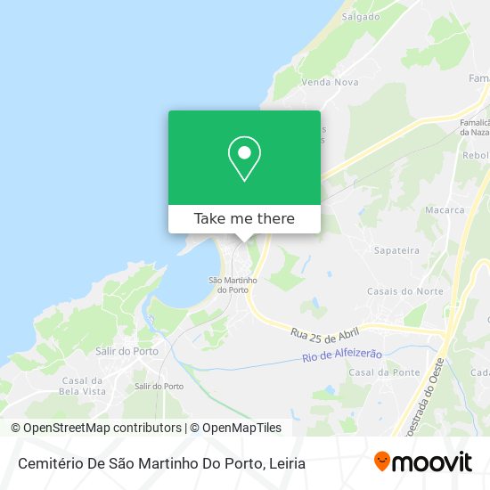 Cemitério De São Martinho Do Porto map