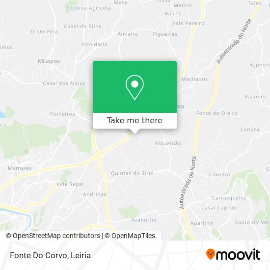 Fonte Do Corvo mapa