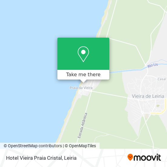 Hotel Vieira Praia Cristal map