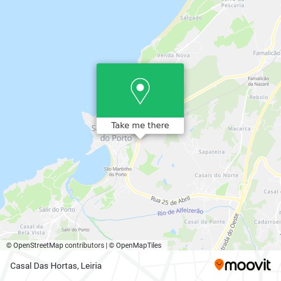 Casal Das Hortas mapa