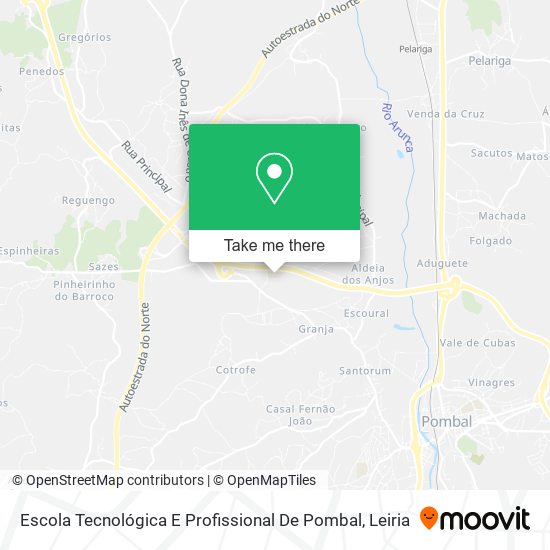 Escola Tecnológica E Profissional De Pombal map