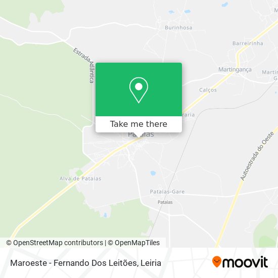 Maroeste - Fernando Dos Leitões map