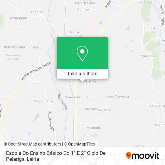 Escola Do Ensino Básico Do 1° E 2° Ciclo De Pelariga map