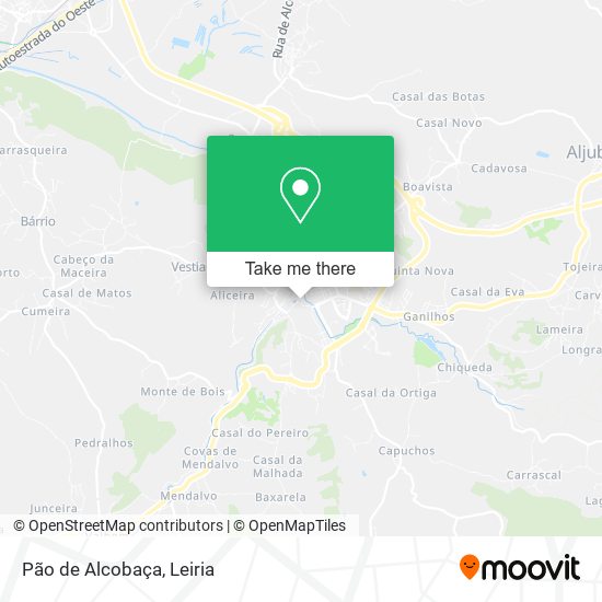 Pão de Alcobaça map