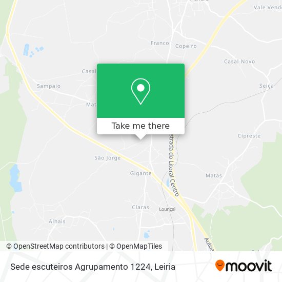 Sede escuteiros Agrupamento 1224 map