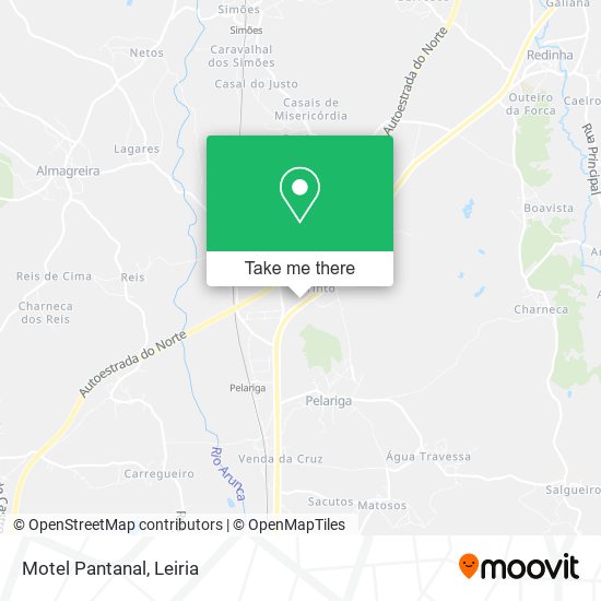 Motel Pantanal map