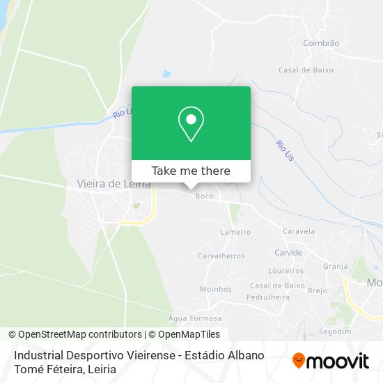 Industrial Desportivo Vieirense - Estádio Albano Tomé Féteira map