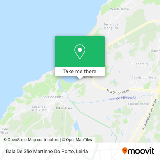 Baía De São Martinho Do Porto map