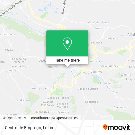 Centro de Emprego mapa