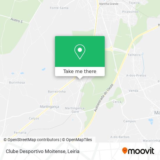 Clube Desportivo Moitense map