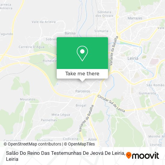 Salão Do Reino Das Testemunhas De Jeová De Leiria map