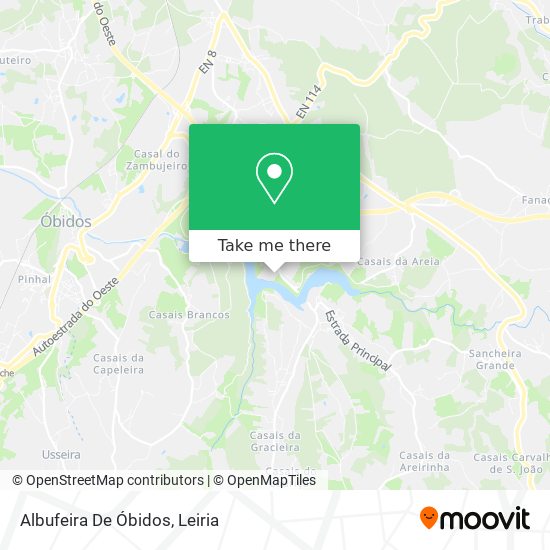 Albufeira De Óbidos map