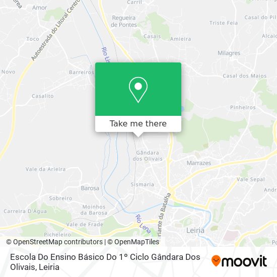 Escola Do Ensino Básico Do 1º Ciclo Gândara Dos Olivais map