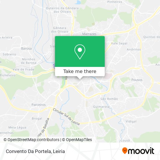 Convento Da Portela mapa